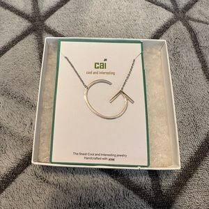 Silver “G” necklace